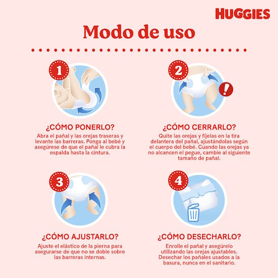 Pañales Huggies Active Sec 2/M 50U